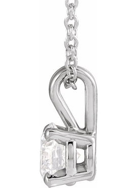 14K Yellow Gold  1/4 CT Lab-Grown Diamond Solitaire 16-18