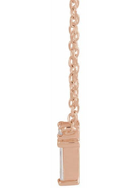 Platinum .05 CTW Natural Diamond Bar 18