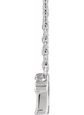 Platinum .05 CTW Natural Diamond Bar 18