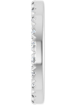 Platinum 4.6 mm ID 1/8 CTW Natural Diamond French-Set Earring Jackets