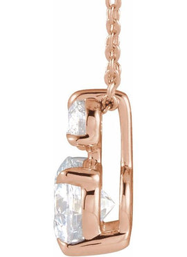 14K Yellow Gold 1/4 CTW Lab-Grown Diamond Claw-Prong 16-18