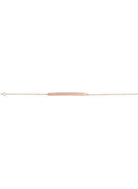 14K White Gold Engravable Skinny Bar 6 1/2-7 1/2