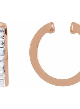 14K Yellow Gold 3/4 CTW Lab-Grown Diamond Ear Cuff