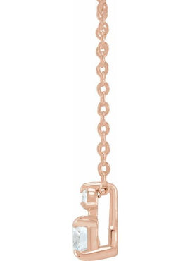 14K Yellow Gold 1/4 CTW Lab-Grown Diamond Claw-Prong 16-18