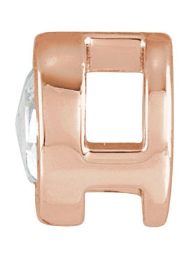 14K Rose Gold 1/8 CT Rose-Cut Natural Diamond Bezel-Set  Pendant