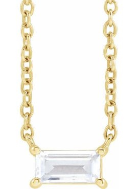 14K Yellow Gold 1/3 CT Lab-Grown Diamond 16-18
