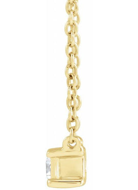 14K Yellow Gold 1/3 CT Lab-Grown Diamond 16-18