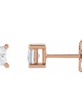 14K White Gold 2.5 mm Square 1/5 CTW Lab-Grown Diamond Earrings