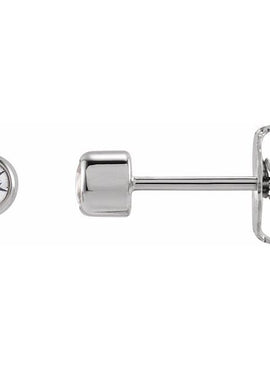 14K Yellow Gold 1/6 CTW Lab-Grown Diamond Bezel-Set Earrings