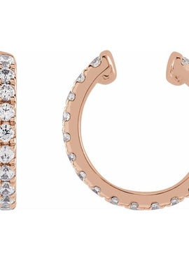 14K Yellow Gold 1/2 CTW Lab-Grown Diamond Ear Cuff