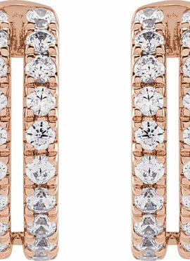 14K Yellow Gold 1/2 CTW Lab-Grown Diamond Ear Cuff