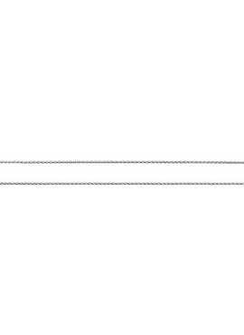 Rhodium-Plated Sterling Silver 1 mm Wheat 7