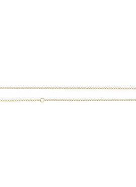14K Yellow Gold Recycled Metal 1.3 mm Cable Chain by the Inch