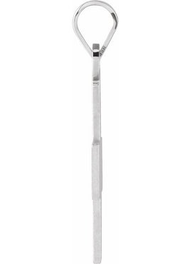 14K White Gold 15.5x14 mm Greek Cross Pendant