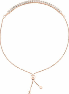 14K Yellow Gold 1 CTW Lab-Grown Diamond Bolo 9 1/2