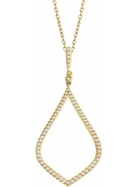 14K White Gold 1/4 CTW Natural Diamond 18