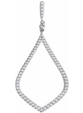 14K White Gold 1/4 CTW Natural Diamond 18