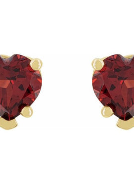 14K Rose Gold Natural White Sapphire Stud Earrings