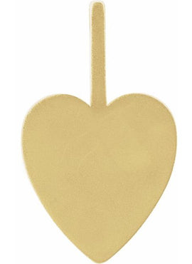 Sterling Silver Engravable Heart Charm/Pendant