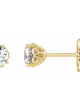 Platinum 1/3 CTW Natural Diamond Celtic-Inspired Earrings