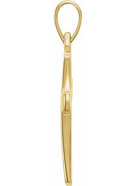 14K Rose Gold Cross Pendant