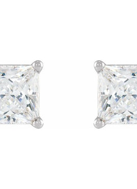 14K White Gold 1/2 CTW Natural Diamond Earrings