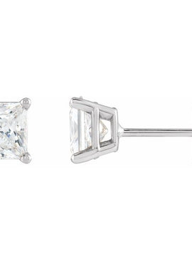14K White Gold 1/2 CTW Natural Diamond Earrings