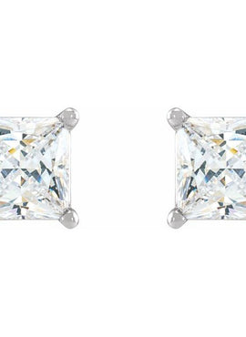 14K White Gold 1/2 CTW Natural Diamond Earrings