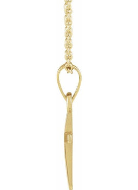 14K Rose Gold Cross Pendant