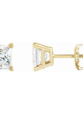 14K White Gold 1/2 CTW Natural Diamond Earrings