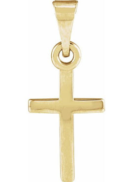 14K Rose Gold Cross Pendant