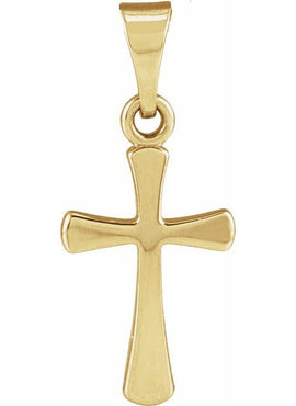 14K Rose Gold Cross Pendant