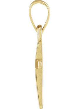 14K Rose Gold Cross Pendant