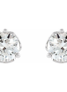 Platinum 1/3 CTW Natural Diamond Celtic-Inspired Earrings