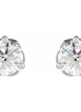 14K Yellow Gold 1/5 CTW Natural Diamond Infinity-Inspired Earrings
