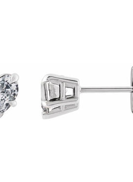 Sterling Silver Natural Mozambique Garnet Stud Earrings