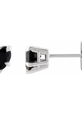 Sterling Silver Natural Mozambique Garnet Stud Earrings