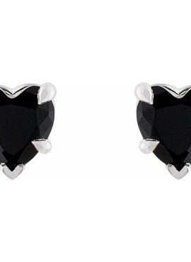 Sterling Silver Natural Mozambique Garnet Stud Earrings