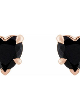 Sterling Silver Natural Mozambique Garnet Stud Earrings