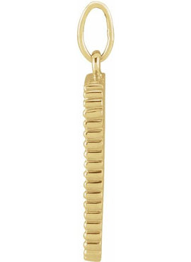 14K Rose Gold Crescent Moon 16-18