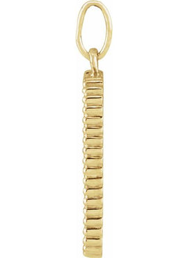 14K Rose Gold Crescent Moon 16-18