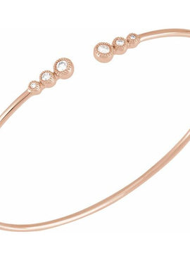 14K Yellow Gold 1/4 CTW Natural Diamond Cuff 7