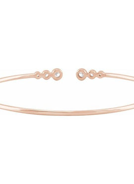 14K Yellow Gold 1/4 CTW Natural Diamond Cuff 7