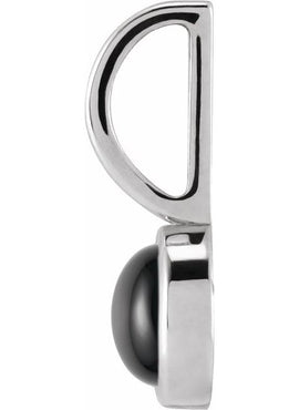 14K White Gold 1/3 CT Rose-Cut Natural Diamond Charm/Pendant