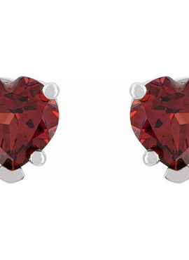 14K Rose Gold Natural White Sapphire Stud Earrings