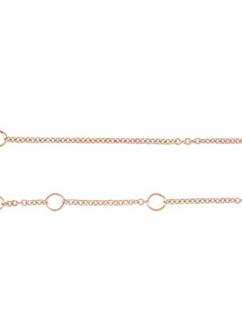 14K White Gold Branch Bar 6 1/2-7 1/2
