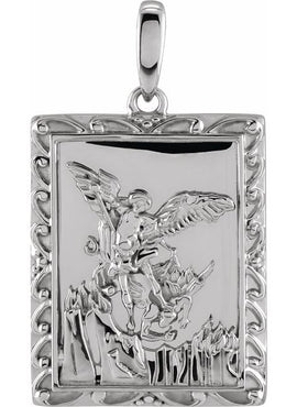 14K Yellow Gold 19.8x15.9 mm St. Michael Medal