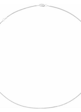 Rhodium-Plated Sterling Silver 1.25 mm Adjustable Box 16-18