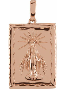 14K Rose Gold Miraculous Medal