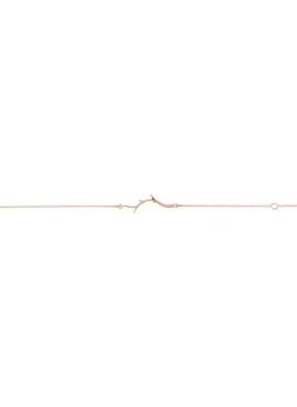 14K White Gold Branch Bar 6 1/2-7 1/2